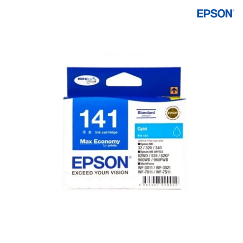 ตลับหมึกอิงค์เจ็ท Epson Original Ink Cartridge 141 Cyan, T141290